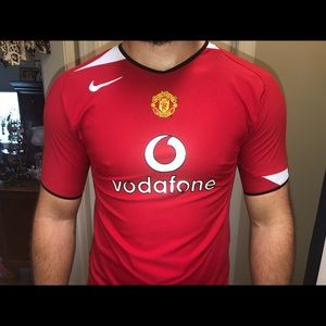 Men’s red soccer shirt